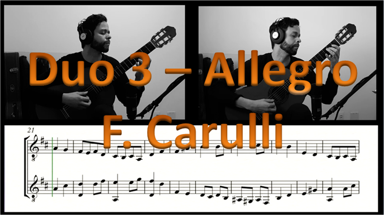 Duo 3 - Allegro - dos 24 Duos para Violão de Ferdinando Carulli